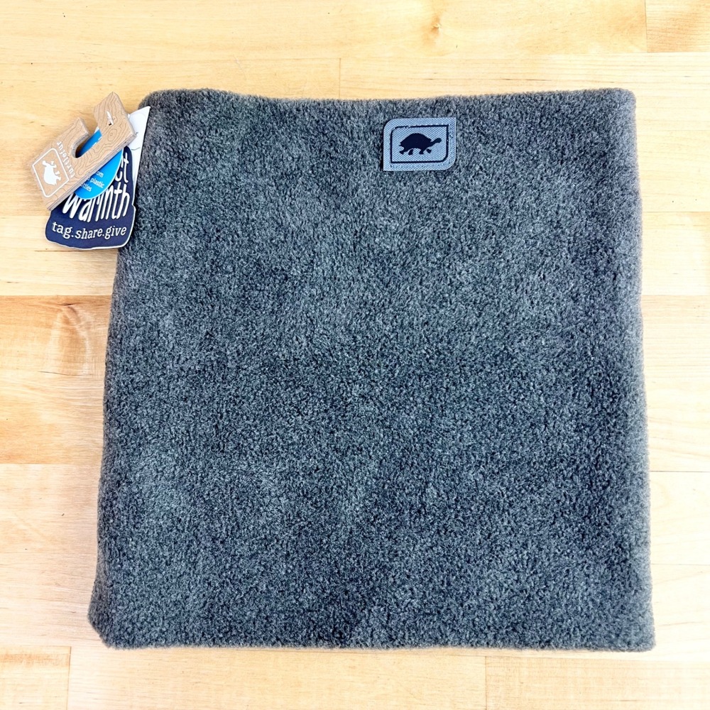 Turtle Fur Neck Warmer Chelonia 150 Fleece Adult OS Charcoal New Gray Soft